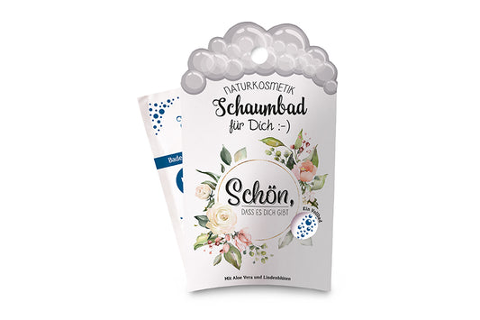 Schaumbad 40 ml Blumen Aloe Vera mit Lindenblüten-extrakt