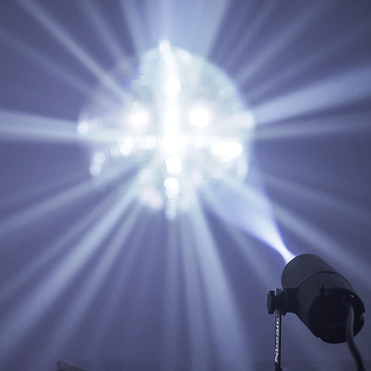 PS6WB Pin LED Spot 6W Pinspot zum Anleuchten von Spiegelkugeln