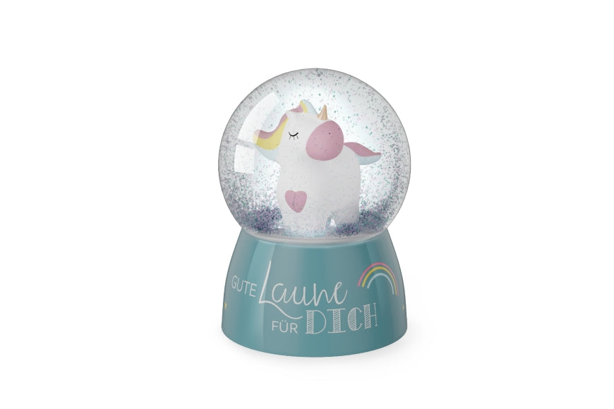 Glitzerkugel Einhorn