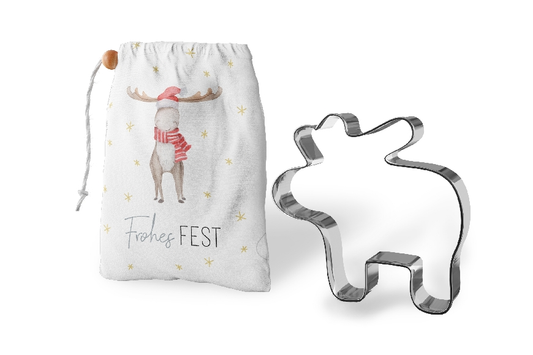 Keksform Elch Frohes Fest