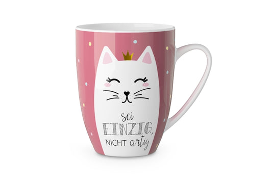 Becher 250ml Katze Sei einzig, nicht artig