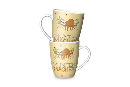 Becher 250ml Faultier Muntermacher