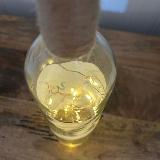 LED Flaschenlicht Lichterkette - 15 LEDs - Deko für Flaschen - Batteriebetrieb