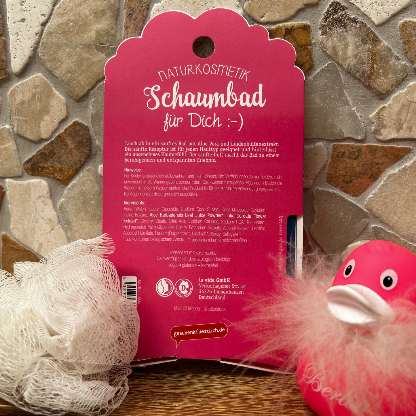 Schaumbad 40 ml Katze Aloe Vera mit Lindenblütenextrakt