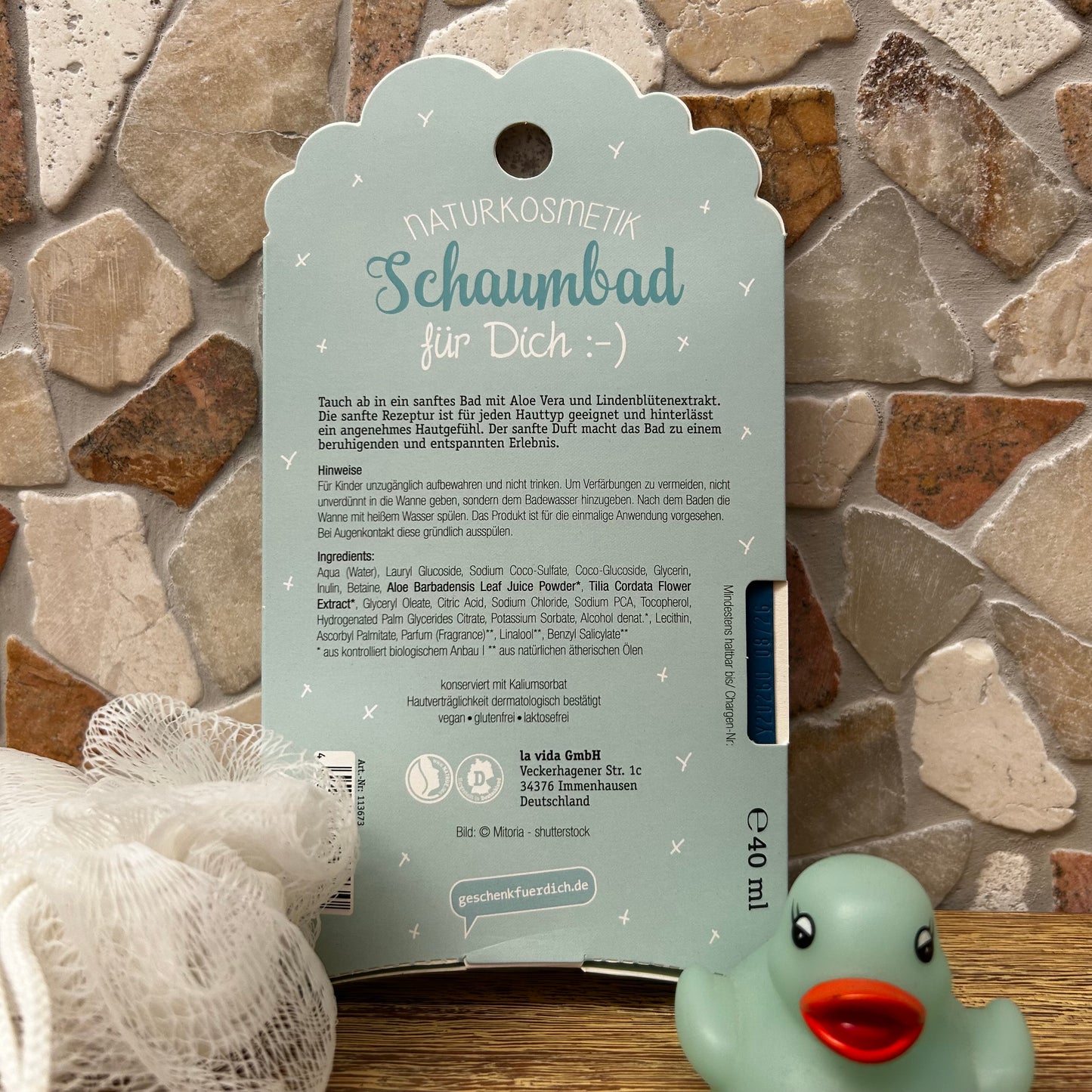 Schaumbad 40 ml Lama Aloe Vera mit Lindenblüten-extrakt