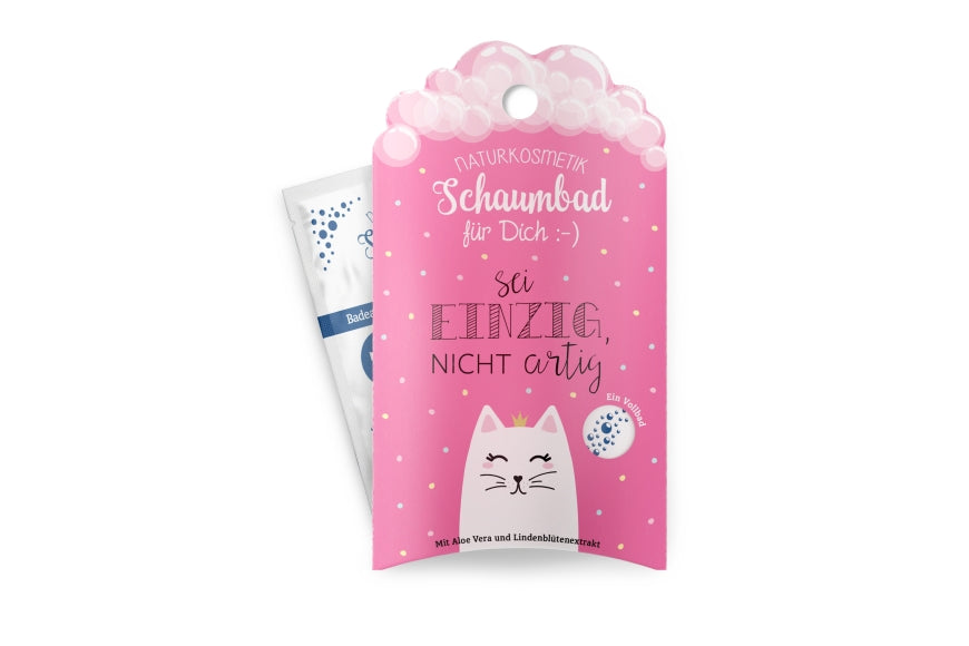 Schaumbad 40 ml Katze Aloe Vera mit Lindenblütenextrakt