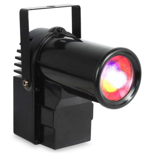PS10W LED Pin Spot 10W RGBW DMX zum Anleuchten von Spiegelkugeln