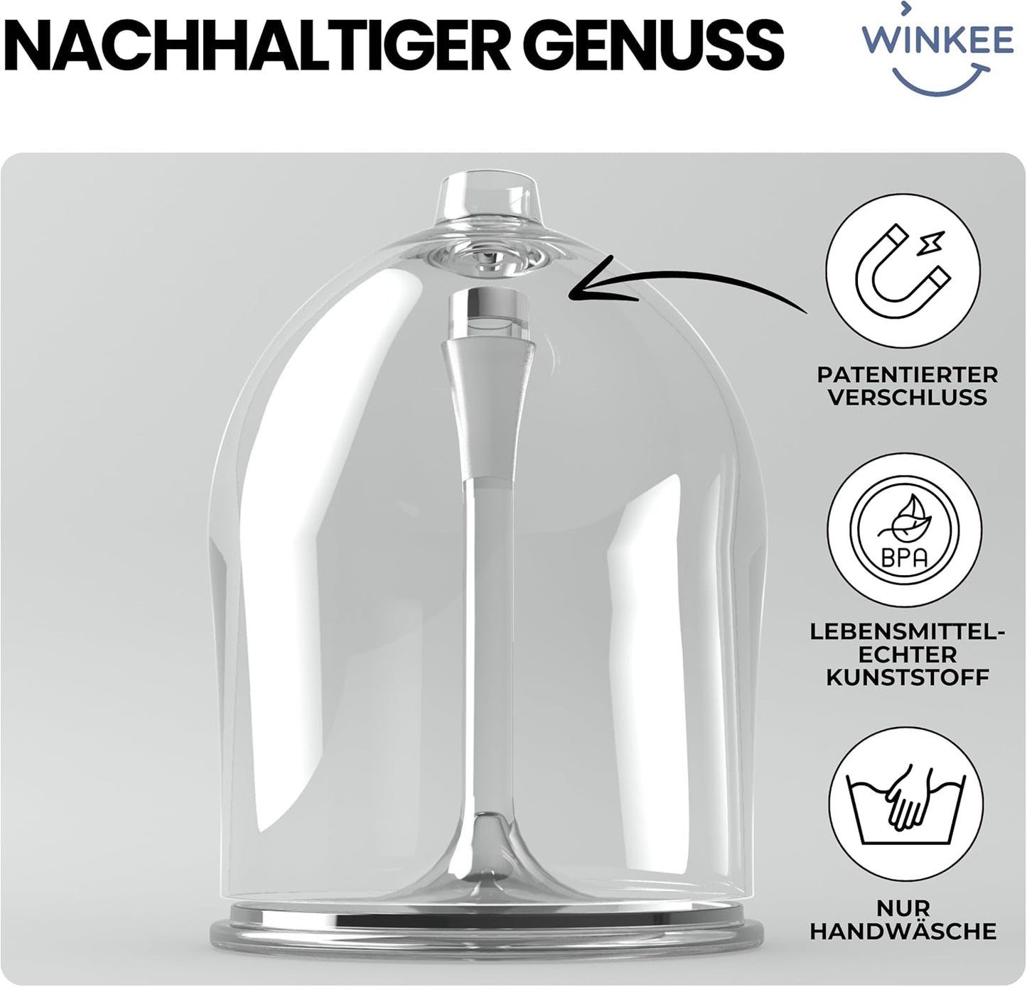 Weingläser to go 2er Set Stilvoller Wein-Genuss für unterwegs ca. 320ml