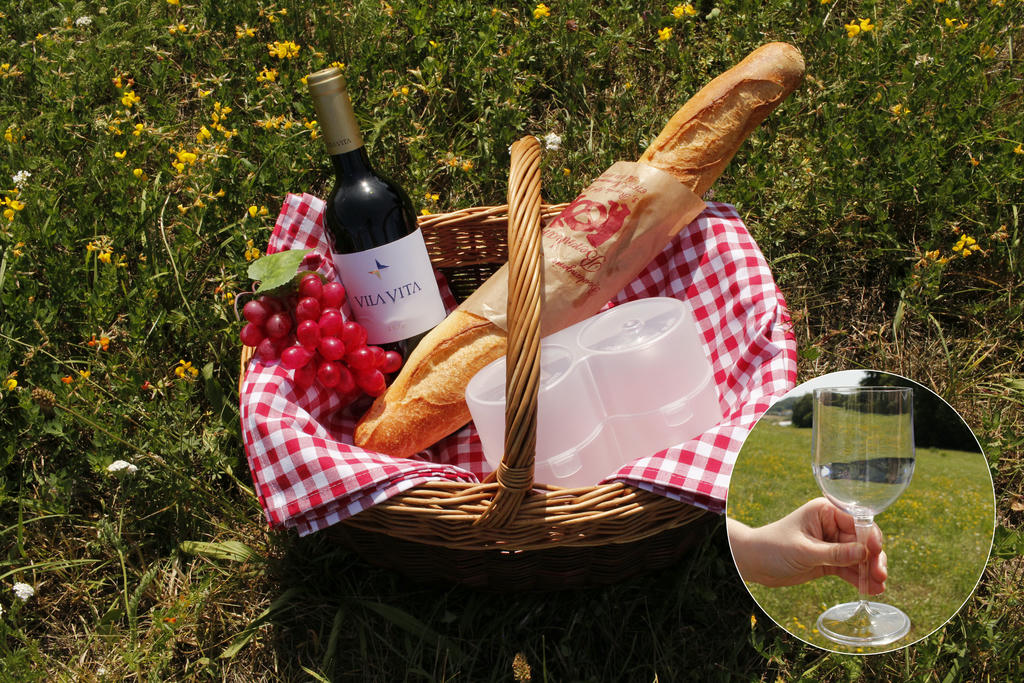 Weingläser to go 2er Set Stilvoller Wein-Genuss für unterwegs ca. 320ml