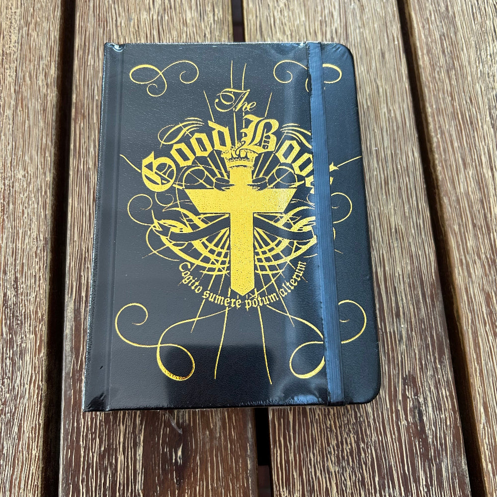 Flachmann im Buch schwarz THE GOOD BOOK