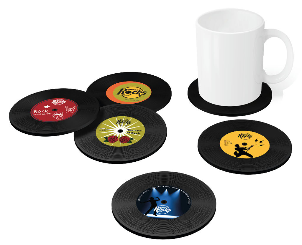 Vinyl Rock Untersetzer