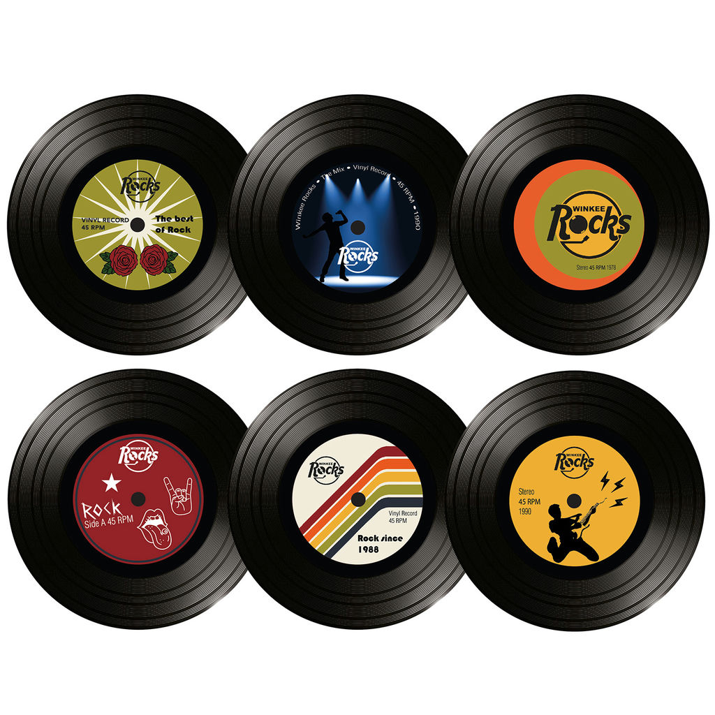 Vinyl Rock Untersetzer