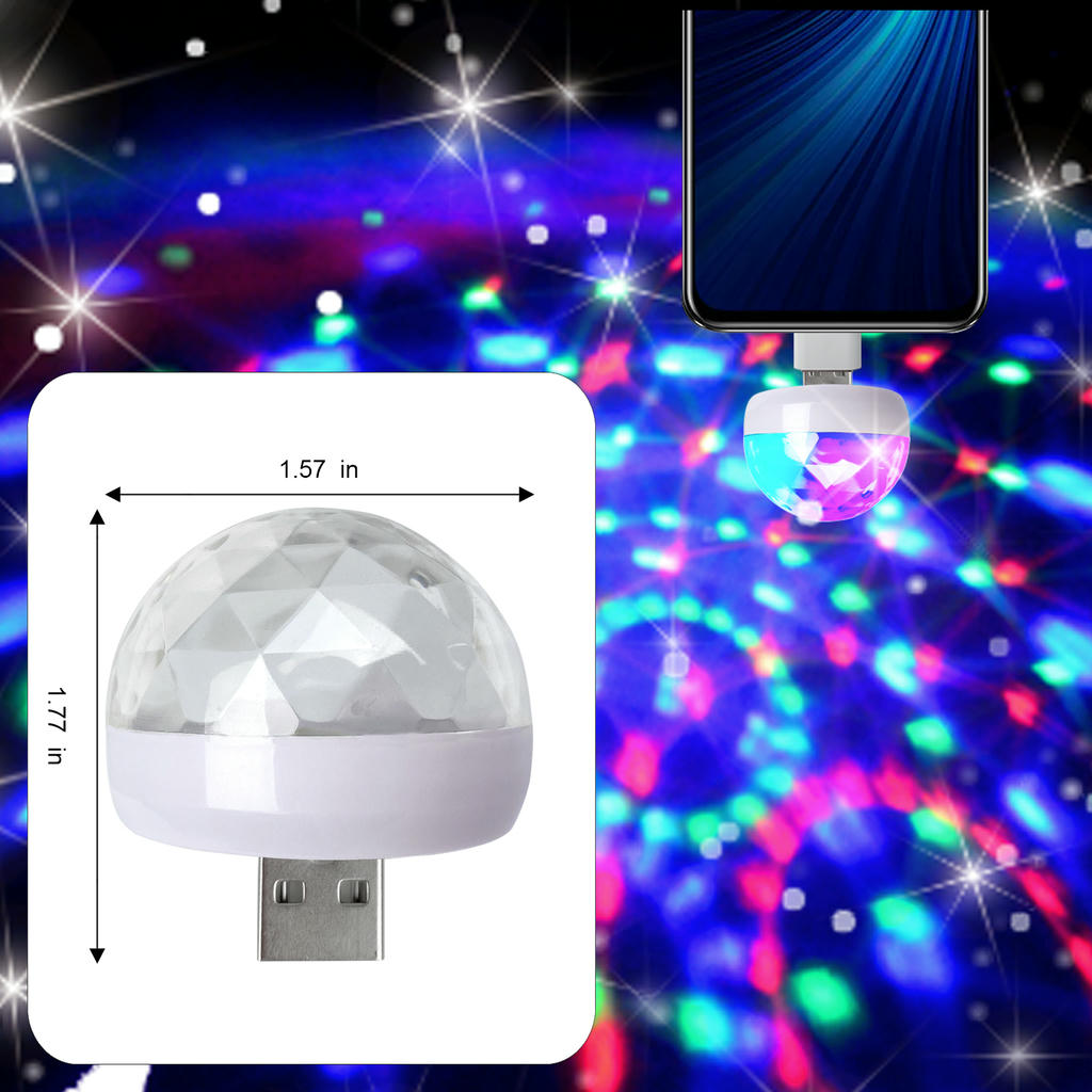 Handy Discokugel Lichteffekt