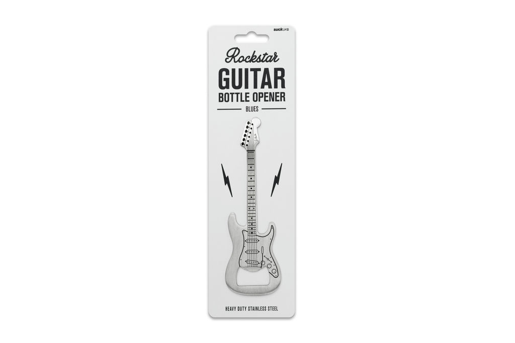 Gitarre Flaschenöffner Blues - Musikalischer Bieröffner für Gitarren-Fans