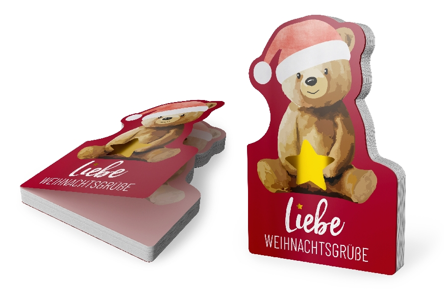 XMAS Bär Set mit Notizbuch und Ausstechform