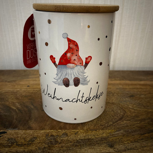 Vorratsdose Wichtel Keksdose Weihnachten