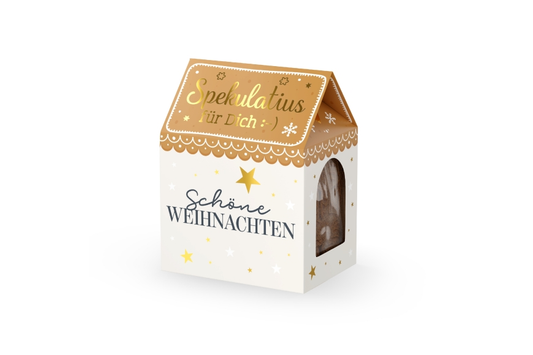 Spekulatius 100g Stern "Schöne Weihnachten"