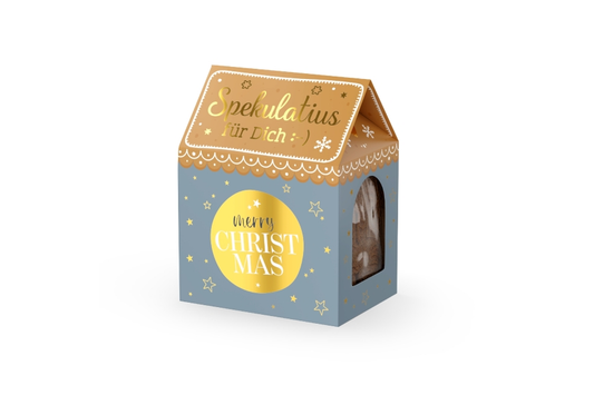 Spekulatius 100g Kugel "Merry Christmas"