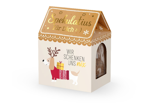 Spekulatius 100g Dackel "Wir schenken uns nichts"