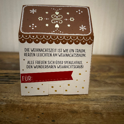 Weihnachtswichtel Set mit Keksdose und Spekulatius