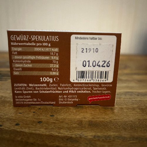 Weihnachtswichtel Set mit Keksdose und Spekulatius