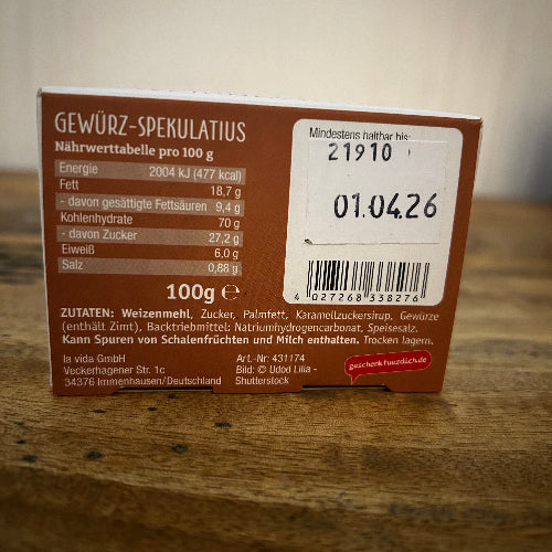 Spekulatius 100g Himmlische Weihnachten Engel