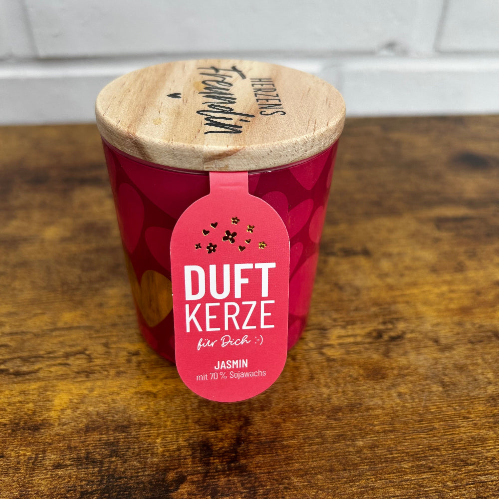 Duftkerze Herzensfreundin Jasminduft