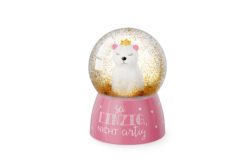 Glitzerkugel Katze