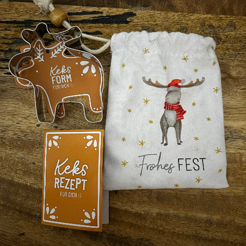 Keksform Elch Frohes Fest