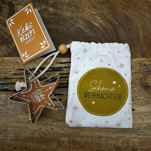 Keksform Stern Schöne Weihnachten