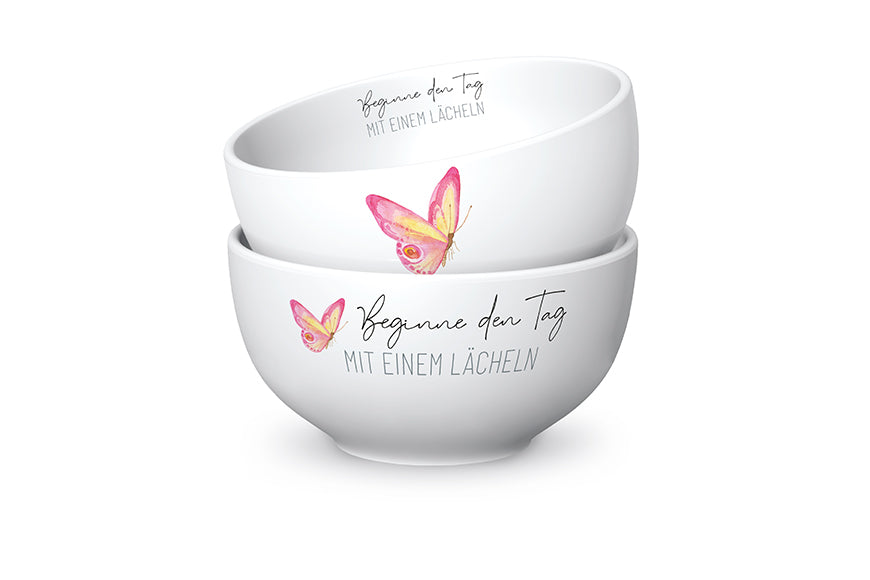 Schälchen 400 ml mit Schmetterling Motiv