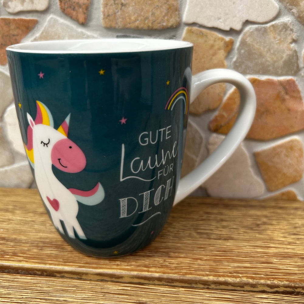 Becher 250ml Einhorn Gute Laune für dich
