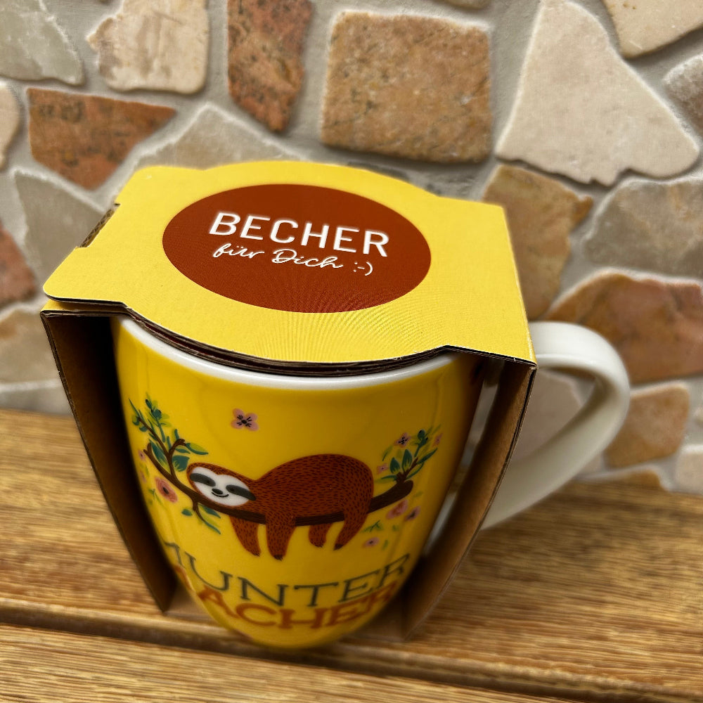 Becher 250ml Faultier Muntermacher