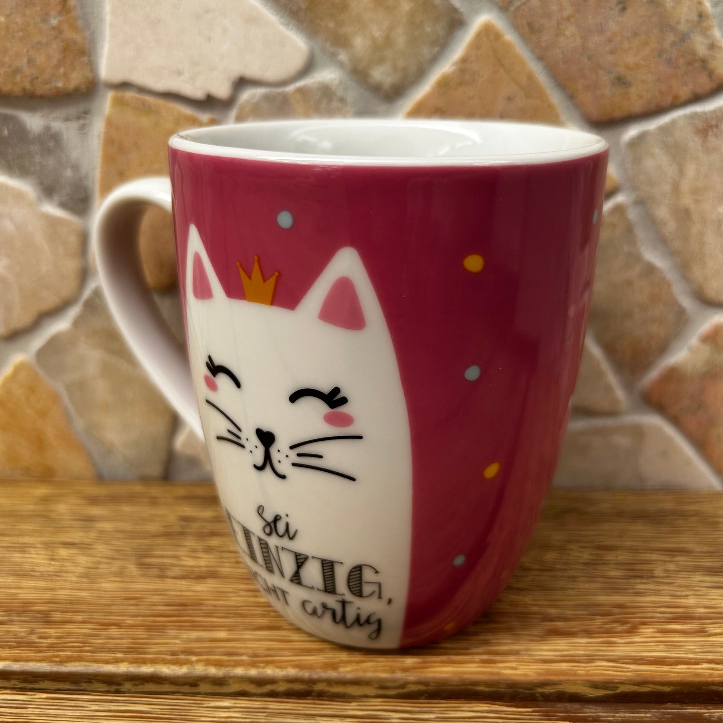 Becher 250ml Katze Sei einzig, nicht artig