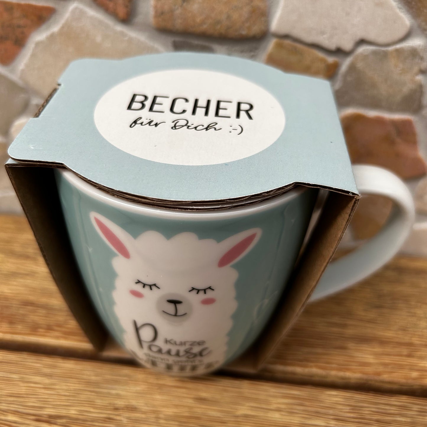 Lama Becher für Kaffee, Tee oder Kakao 250 ml
