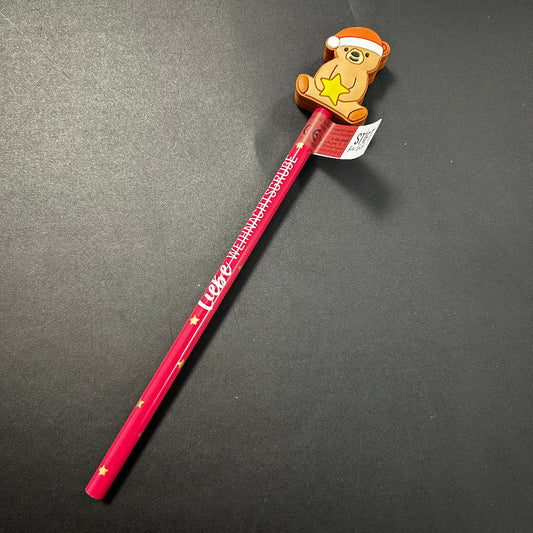 Liebe Weihnachtsgrüße Bär Set1 mit Notizblock und Bleistift