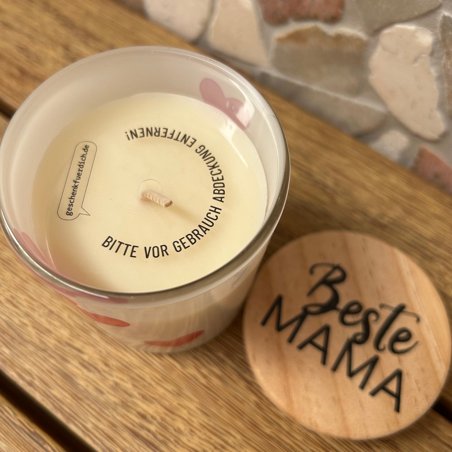 Duftkerze Beste Mama mit Jasminduft