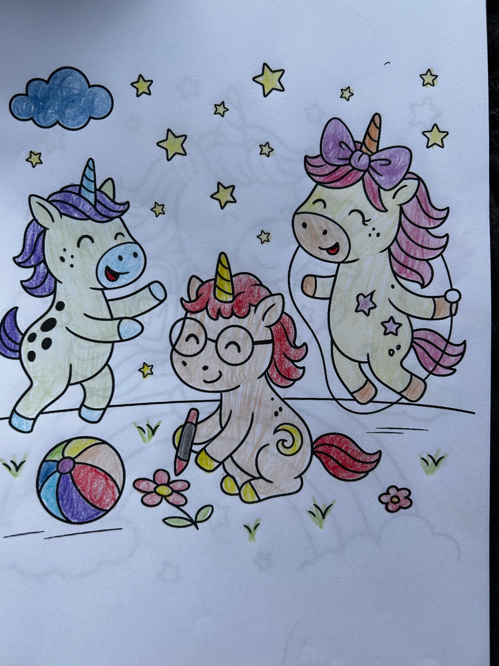 Einhorn Malbuch zur Einschulung