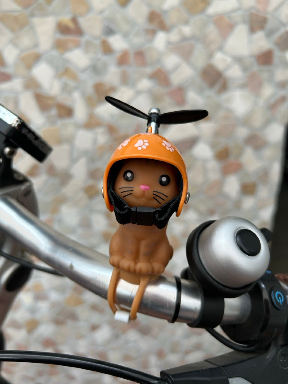 Fahrrad Lenker Kätzchen mit Windrad