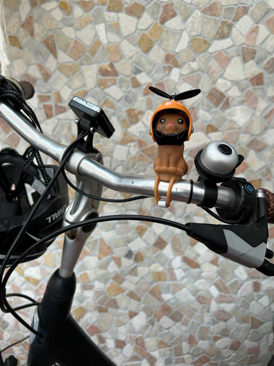 Fahrrad Lenker Kätzchen mit Windrad