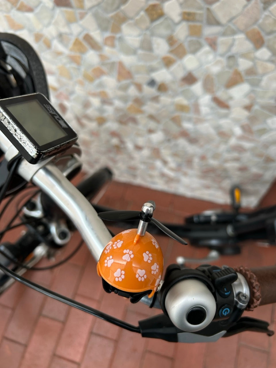 Fahrrad Lenker Kätzchen mit Windrad