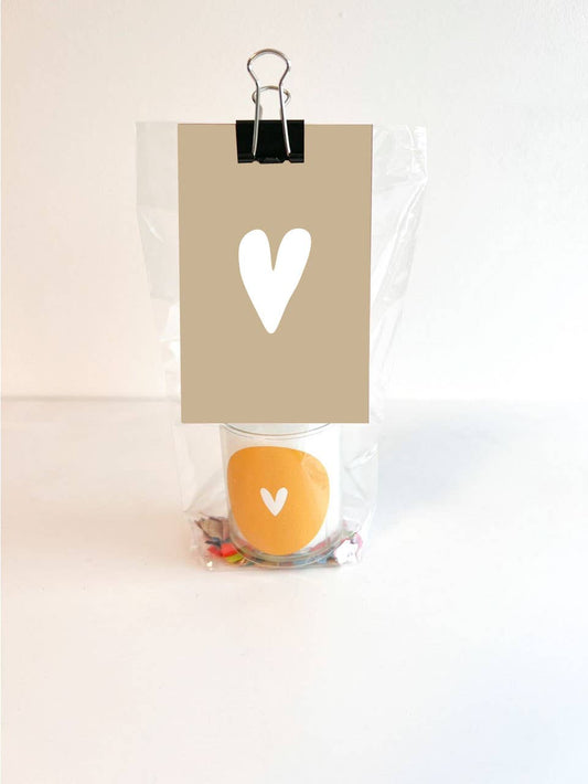 Geschenktüte Kerze - Herz Camel
