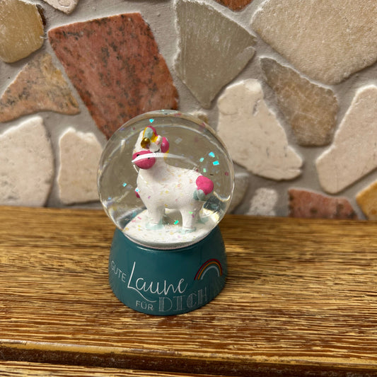 Glitzerkugel Einhorn