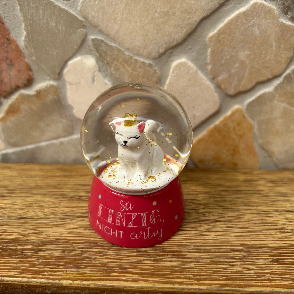 Glitzerkugel Katze
