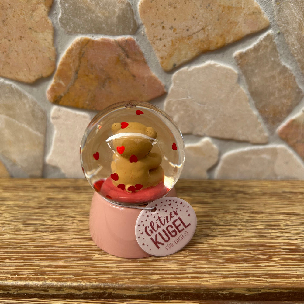 Glitzerkugel Teddy
