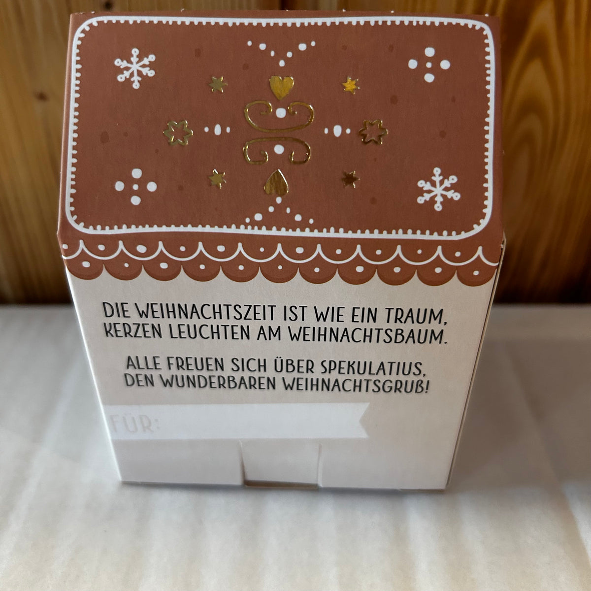 Spekulatius 100g Dackel "Wir schenken uns nichts"