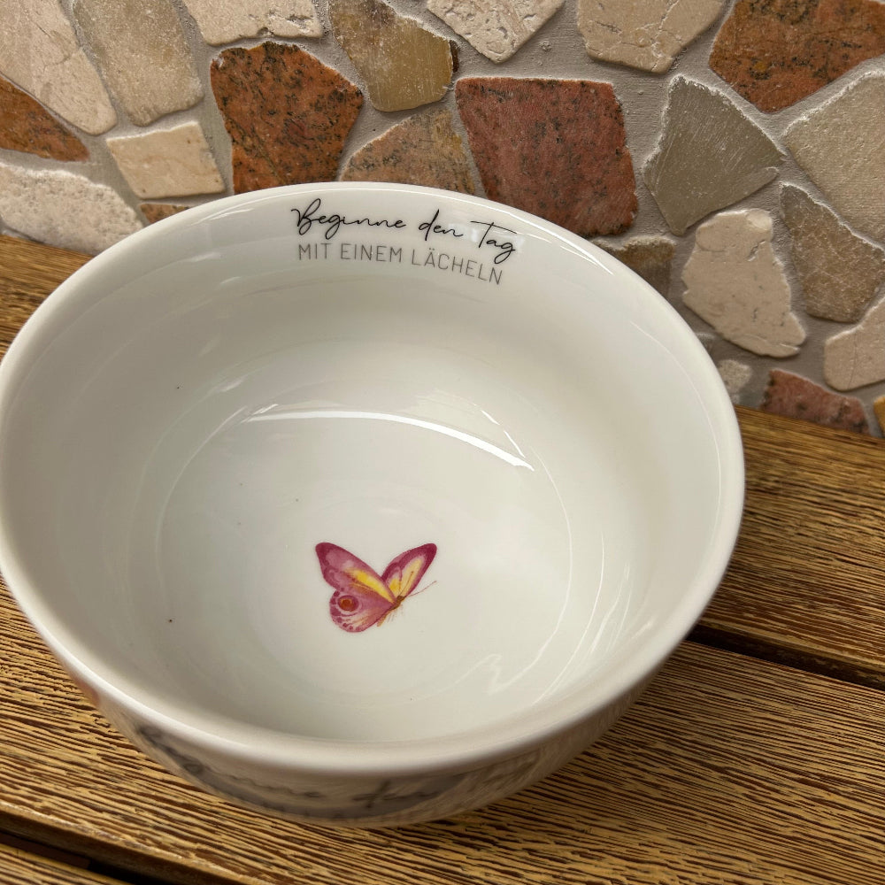 Schälchen 400 ml mit Schmetterling Motiv