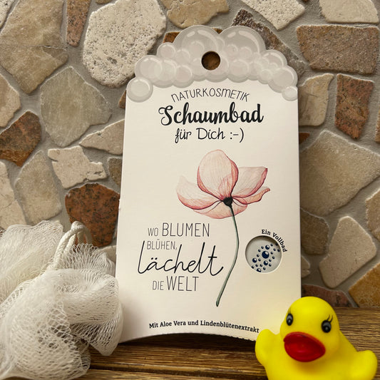 Schaumbad 40 ml Blüte Aloe Vera mit Lindenblüten-extrakt