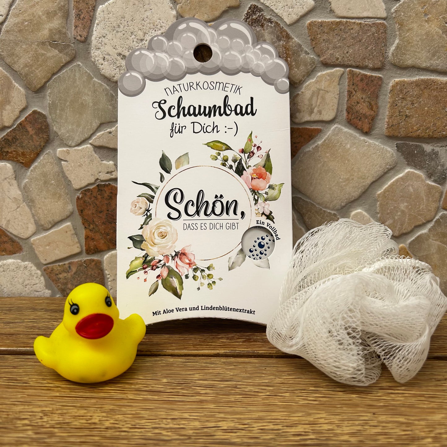Schaumbad 40 ml Blumen Aloe Vera mit Lindenblüten-extrakt