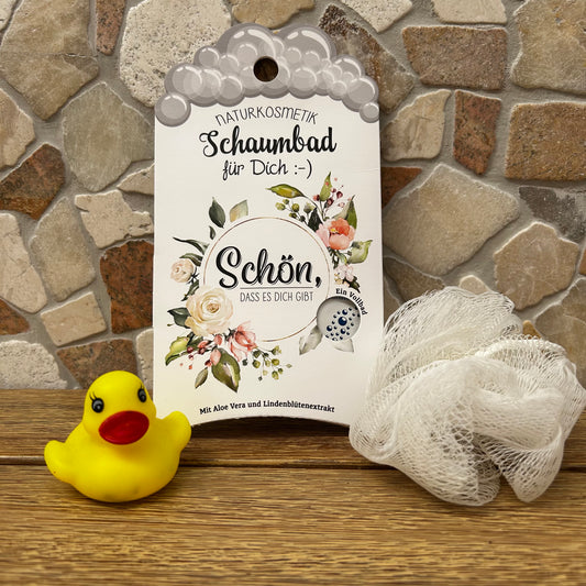Schaumbad 40 ml Blumen Aloe Vera mit Lindenblüten-extrakt